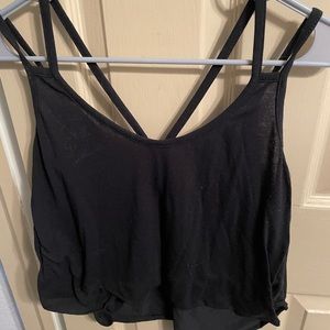 Women’s black tank top